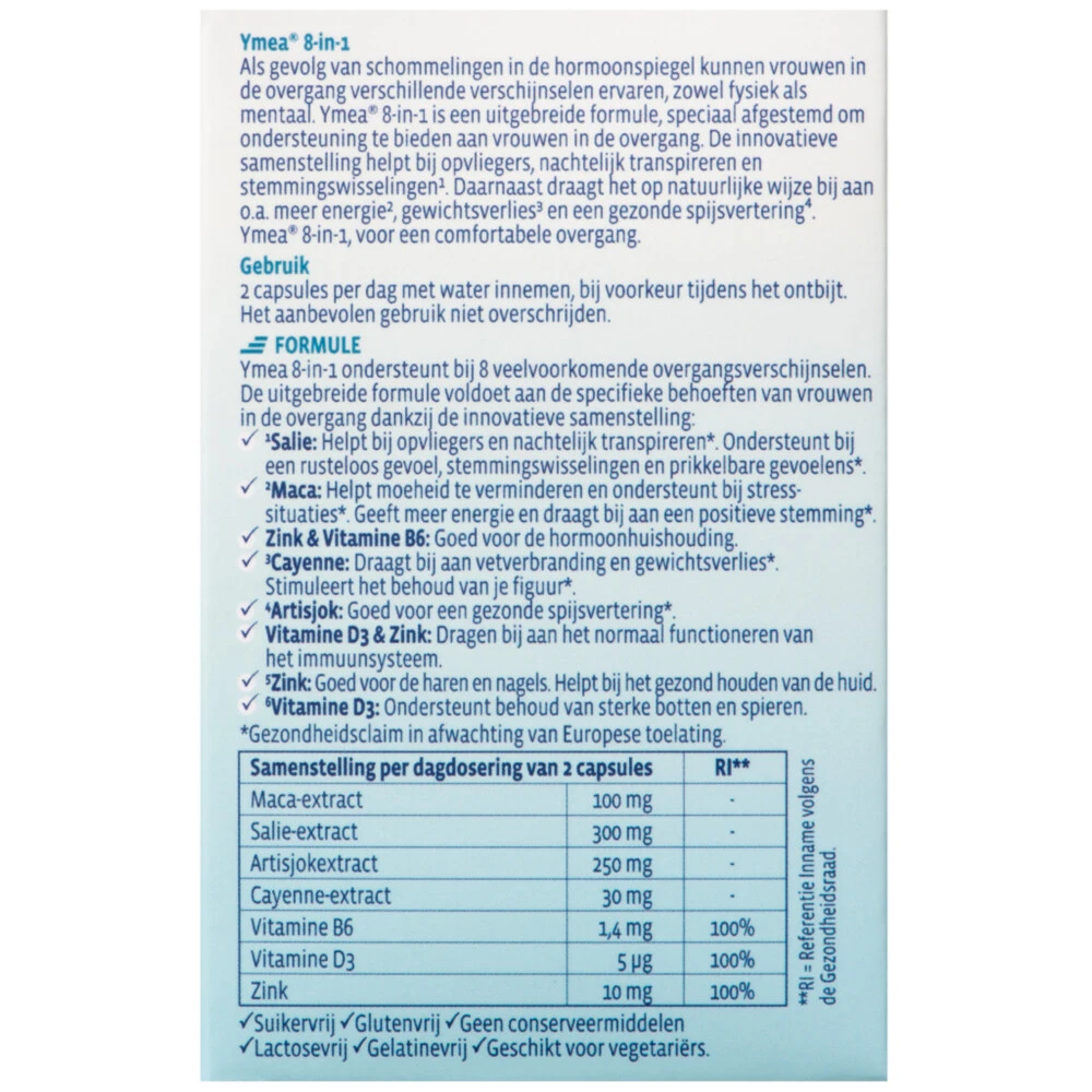 Ymea Overgang 8 In 1 Capsules 2 Ymea Overgang 8 In 1 Capsules - Afbeelding 2