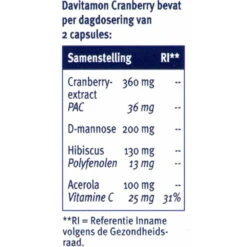 Davitamon Cranberry 7 Davitamon Cranberry -Gezondheidsproducten Winkel 1008789 4
