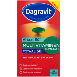 2x Dagravit Totaal 30 Vitaal 50+ Met Omega-3 Visolie