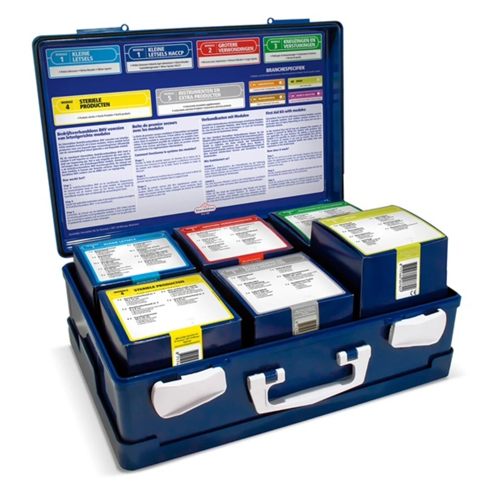 3x HeltiQ BHV Verbanddoos Modulair Sport Oranje 3 3x HeltiQ BHV Verbanddoos Modulair Sport Oranje - Afbeelding 3