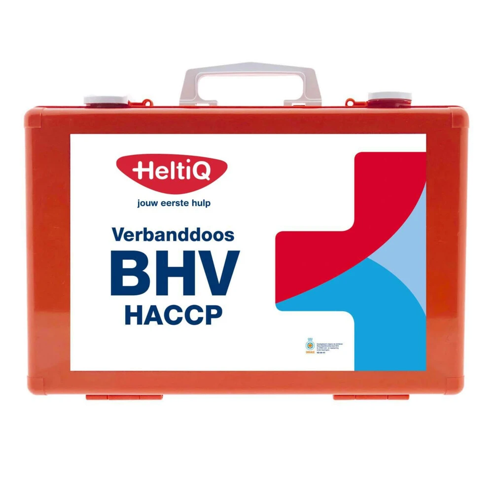 HeltiQ BHV Verbanddoos Modulair HACCP Oranje 1 HeltiQ BHV Verbanddoos Modulair HACCP Oranje
