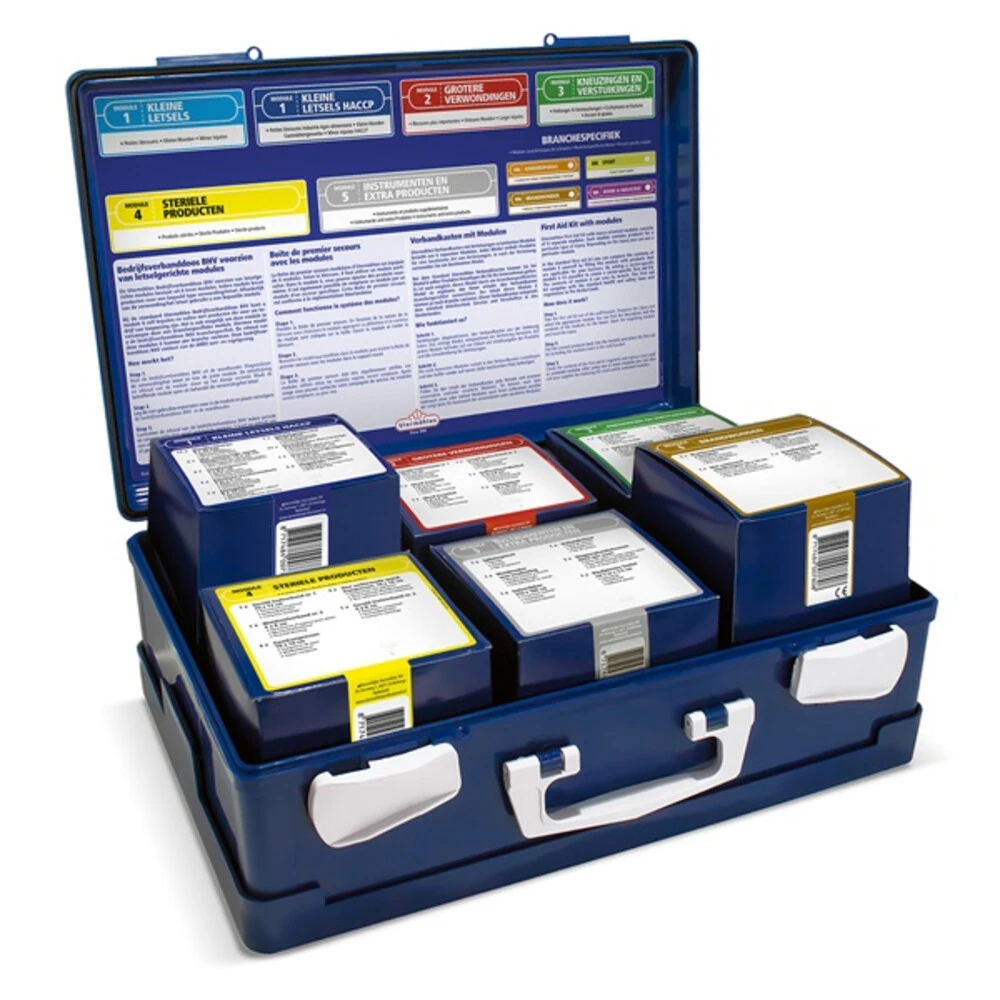 HeltiQ BHV Verbanddoos Modulair HACCP Oranje 3 HeltiQ BHV Verbanddoos Modulair HACCP Oranje - Afbeelding 3