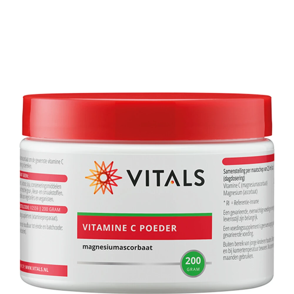 Vitals Vitamine C Poeder Magnesium Ascorbaat 1 Vitals Vitamine C Poeder Magnesium Ascorbaat