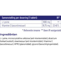 Vitakruid L-Lysine 1000 Mg 8 Vitakruid L-Lysine 1000 Mg -Gezondheidsproducten Winkel 1023993 4