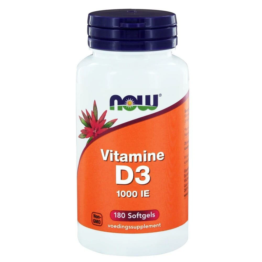 NOW Vitamine D3 1000 Ie 1 NOW Vitamine D3 1000 Ie