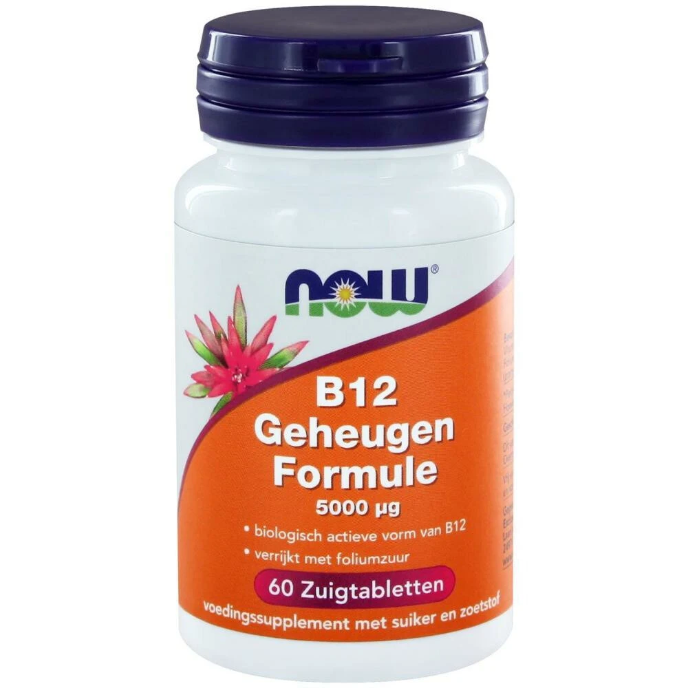 NOW B12 Geheugen Formule 5000 1 NOW B12 Geheugen Formule 5000