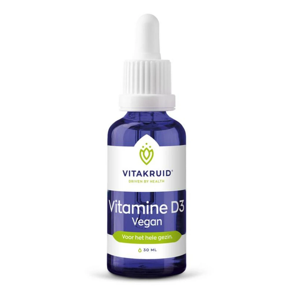 Vitakruid Vitamine D3 Druppels Vegan 1 Vitakruid Vitamine D3 Druppels Vegan