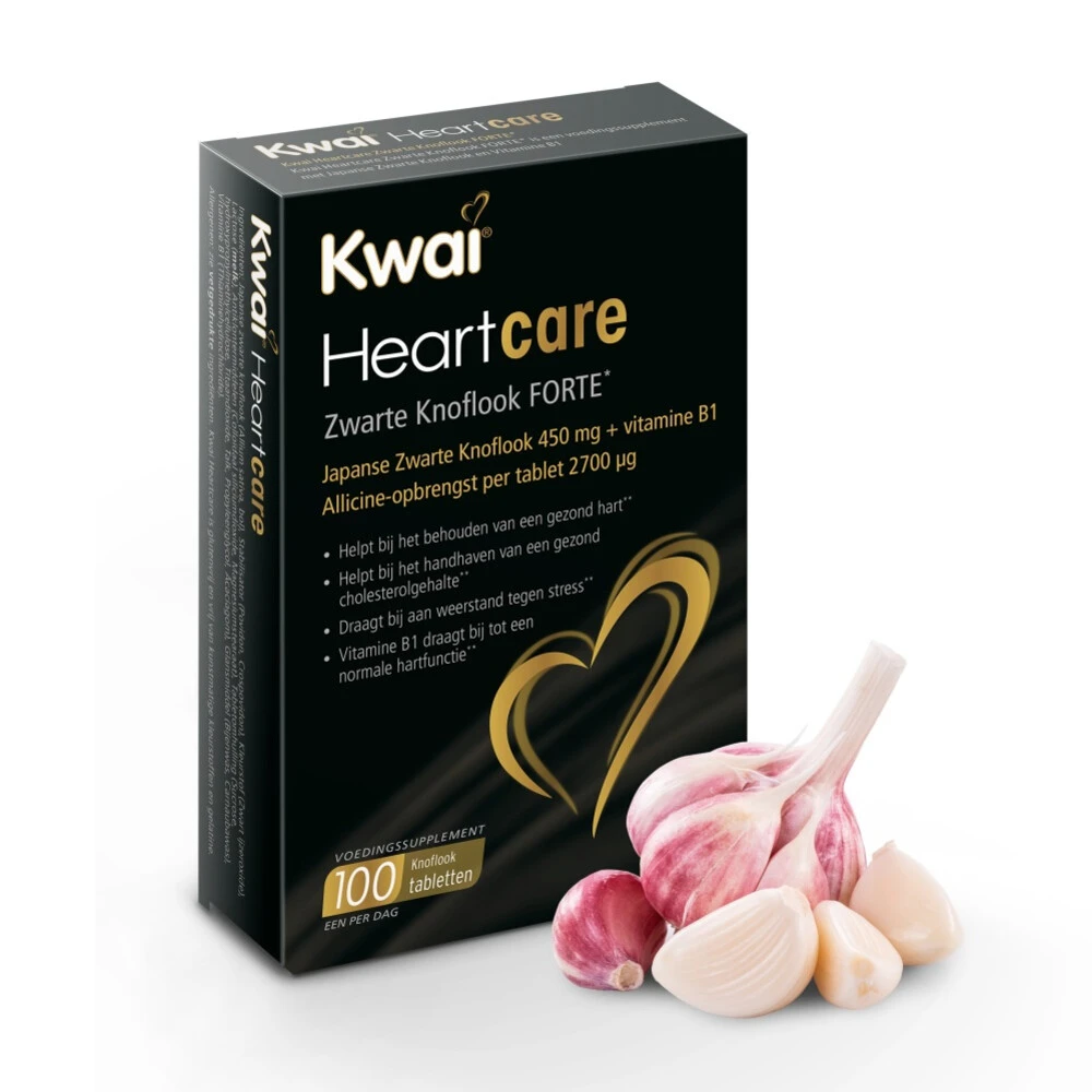 Kwai Heartcare Zwarte Knoflook Forte 1 Kwai Heartcare Zwarte Knoflook Forte