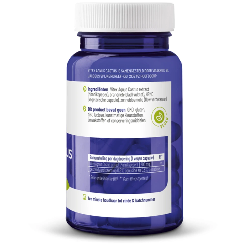 Vitakruid Vitex Agnus Castus 3 Vitakruid Vitex Agnus Castus - Afbeelding 3