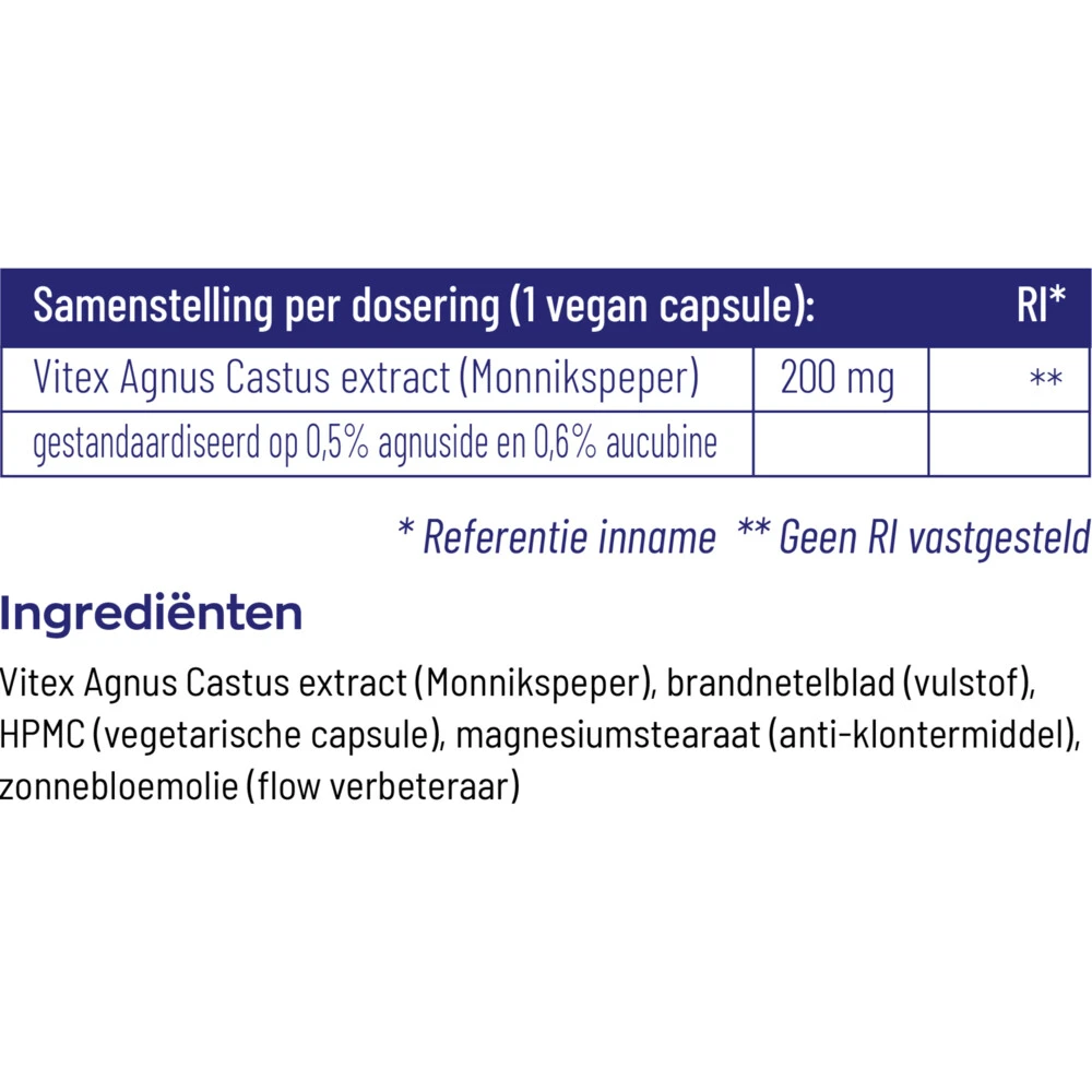 Vitakruid Vitex Agnus Castus 5 Vitakruid Vitex Agnus Castus - Afbeelding 5
