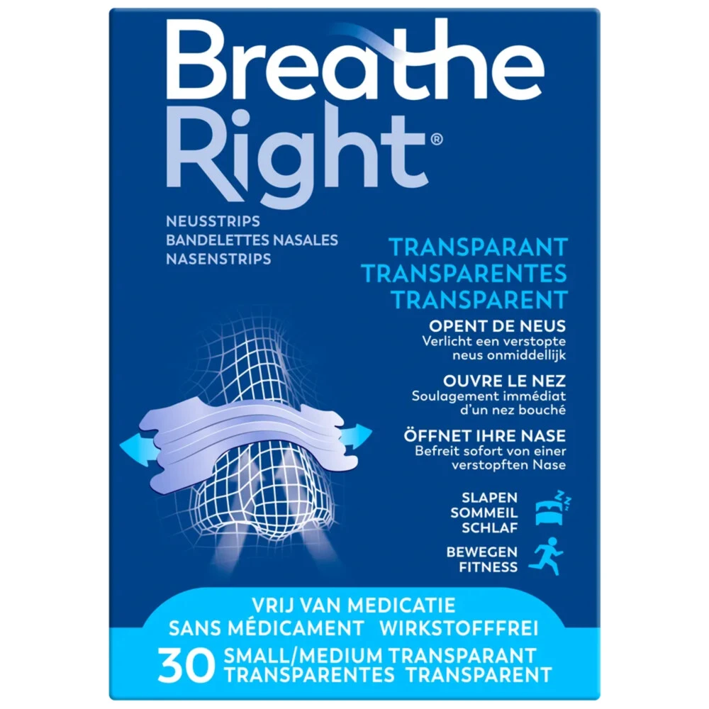 Breathe Right Neusstrips Gevoelige Huid 1 Breathe Right Neusstrips Gevoelige Huid