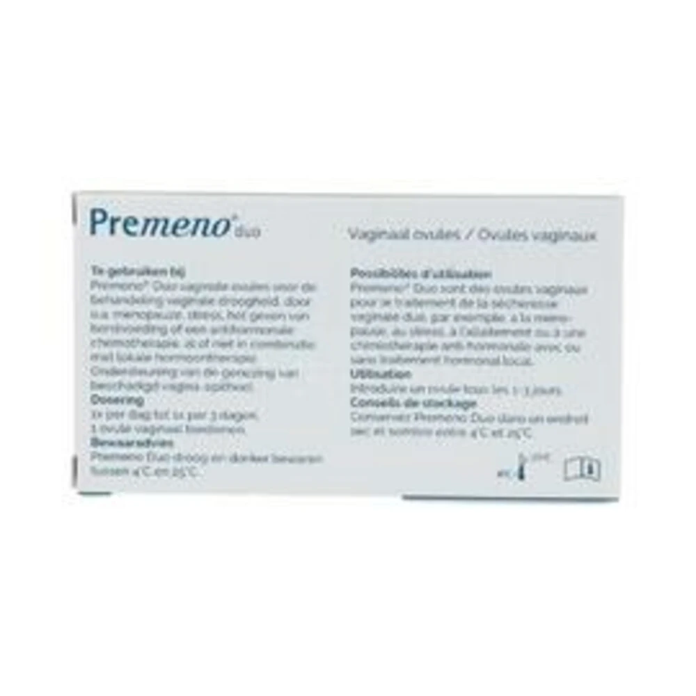 2x Premeno Duo Vaginaal Ovules 2 2x Premeno Duo Vaginaal Ovules - Afbeelding 2