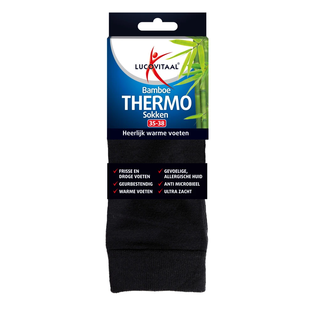 4x Lucovitaal Thermosokken Bamboe 43-46 1 4x Lucovitaal Thermosokken Bamboe 43-46