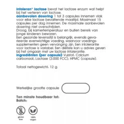 Intoleran Lactase 3000 -Gezondheidsproducten Winkel 1036743 3