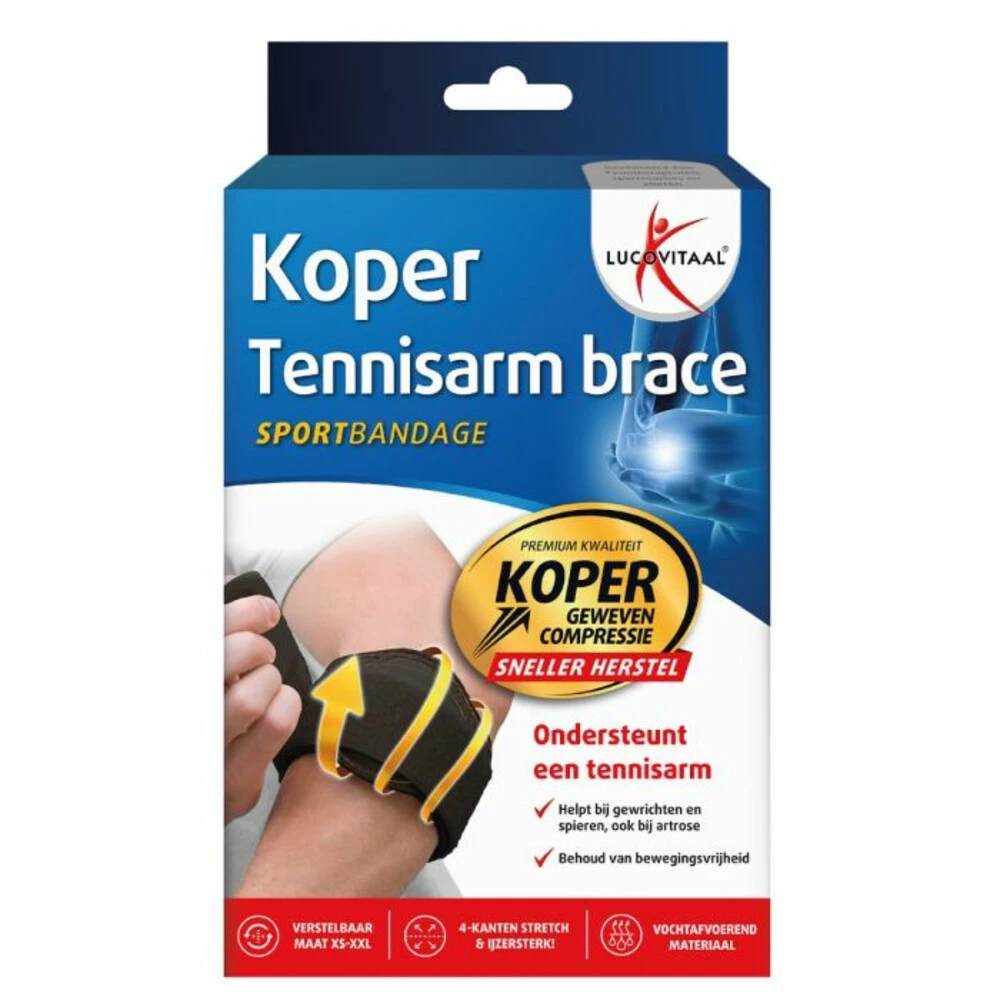 Lucovitaal Brace Tennisarm Koper 1 Lucovitaal Brace Tennisarm Koper