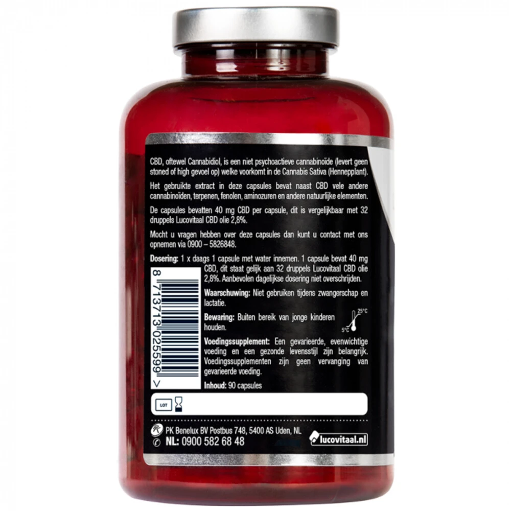 Lucovitaal CBD Cannabidiol 40mg Maxi Pot 3 Lucovitaal CBD Cannabidiol 40mg Maxi Pot - Afbeelding 3