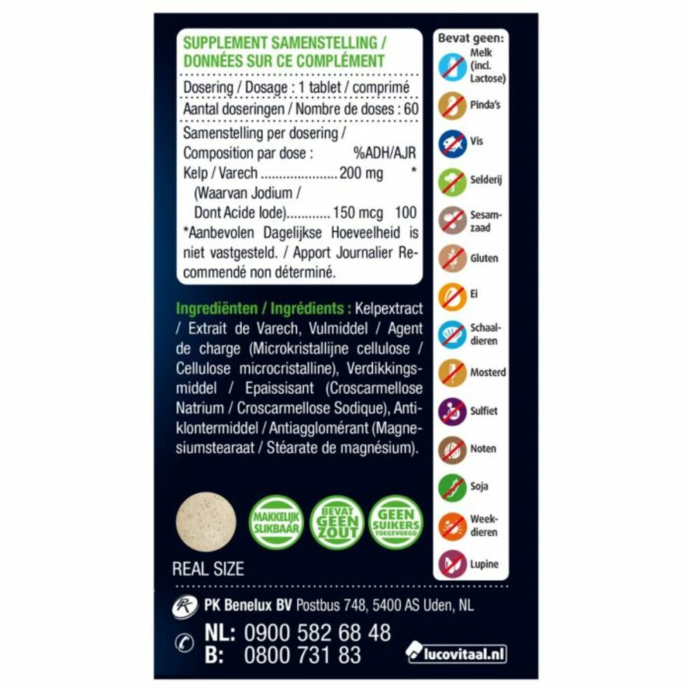 3x Lucovitaal Pure Kelp 2 3x Lucovitaal Pure Kelp - Afbeelding 2