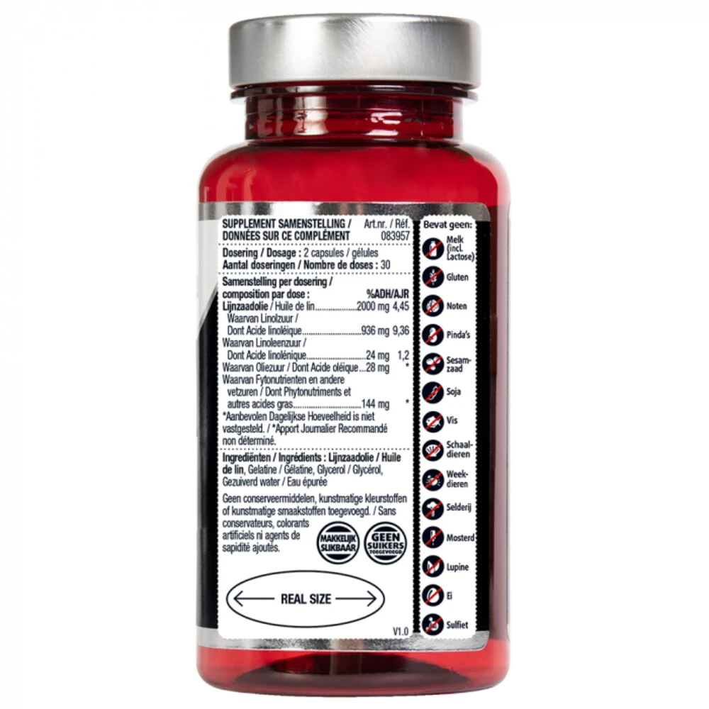 3x Lucovitaal Super Lijnzaad Olie 1000 Mg Omega 3-6-9 2 3x Lucovitaal Super Lijnzaad Olie 1000 Mg Omega 3-6-9 - Afbeelding 2