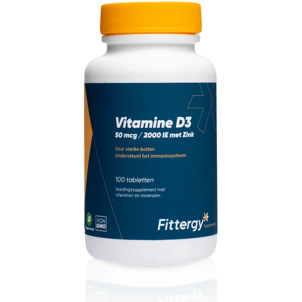 Fittergy Supplements Vitamine D3 50mcg Met Zink 1 Fittergy Supplements Vitamine D3 50mcg Met Zink