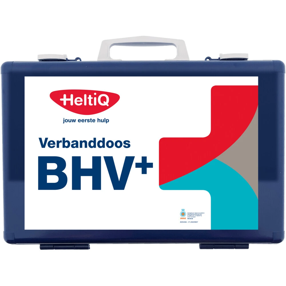 3x HeltiQ BHV Verbanddoos Modulair Blauw 1 3x HeltiQ BHV Verbanddoos Modulair Blauw