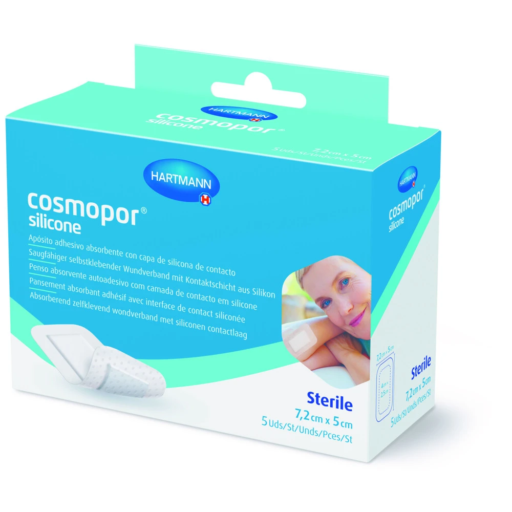 3x Dermaplast Silicone Zelfklevend Wondverband 7,2 X 5 Cm 1 3x Dermaplast Silicone Zelfklevend Wondverband 7,2 X 5 Cm