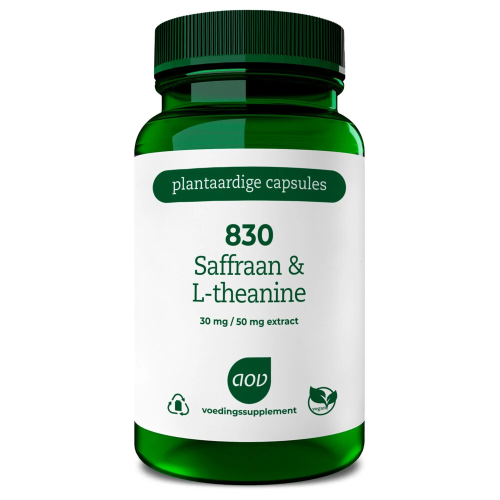 2x AOV 830 Saffraan & L-theanine 1 2x AOV 830 Saffraan & L-theanine