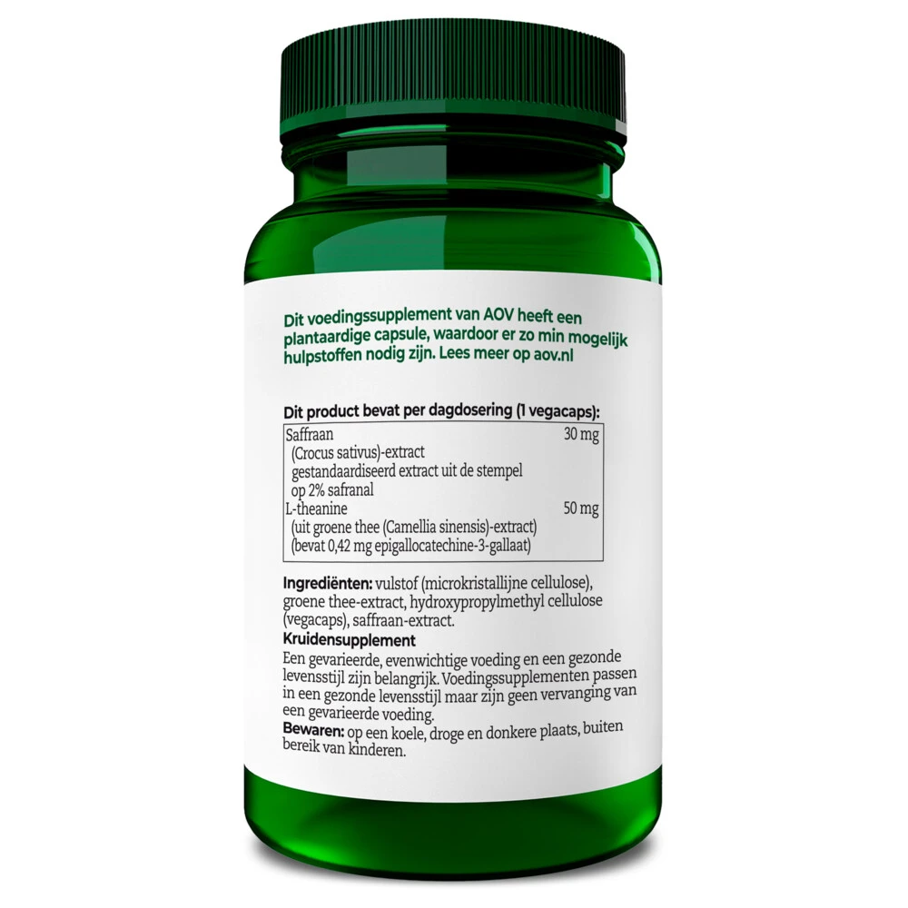 2x AOV 830 Saffraan & L-theanine 2 2x AOV 830 Saffraan & L-theanine - Afbeelding 2