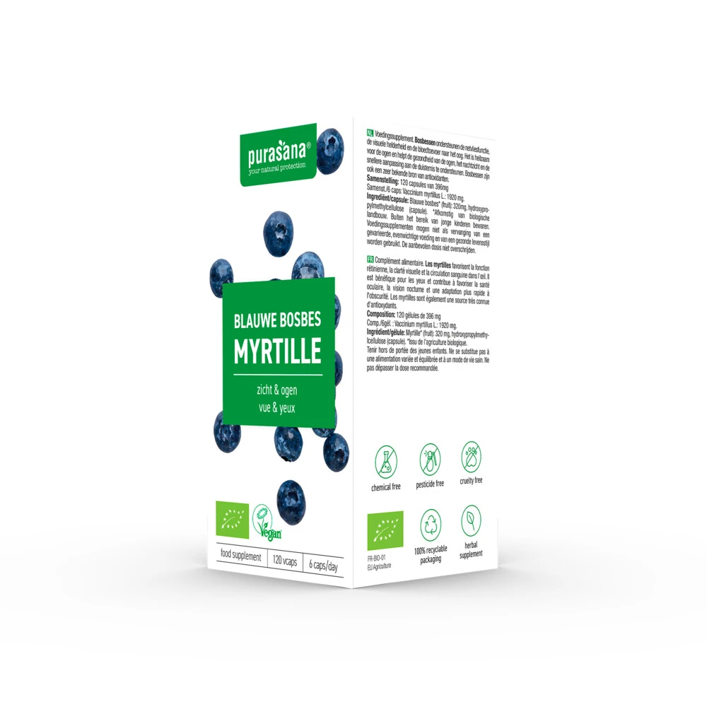 Purasana Blauwe Bosbes 320 Mg 4 Purasana Blauwe Bosbes 320 Mg - Afbeelding 4