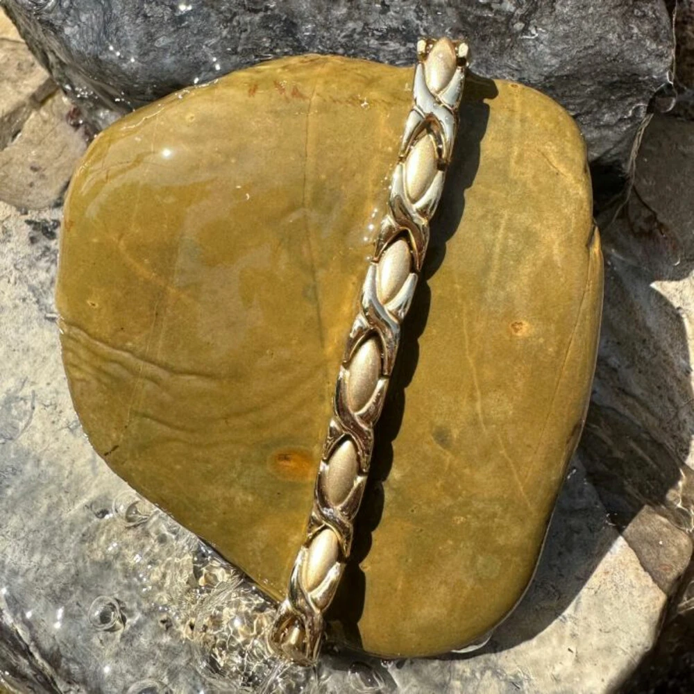 Lucovitaal Yinmagnetic Magneet Armband Goud 2 Lucovitaal Yinmagnetic Magneet Armband Goud - Afbeelding 2