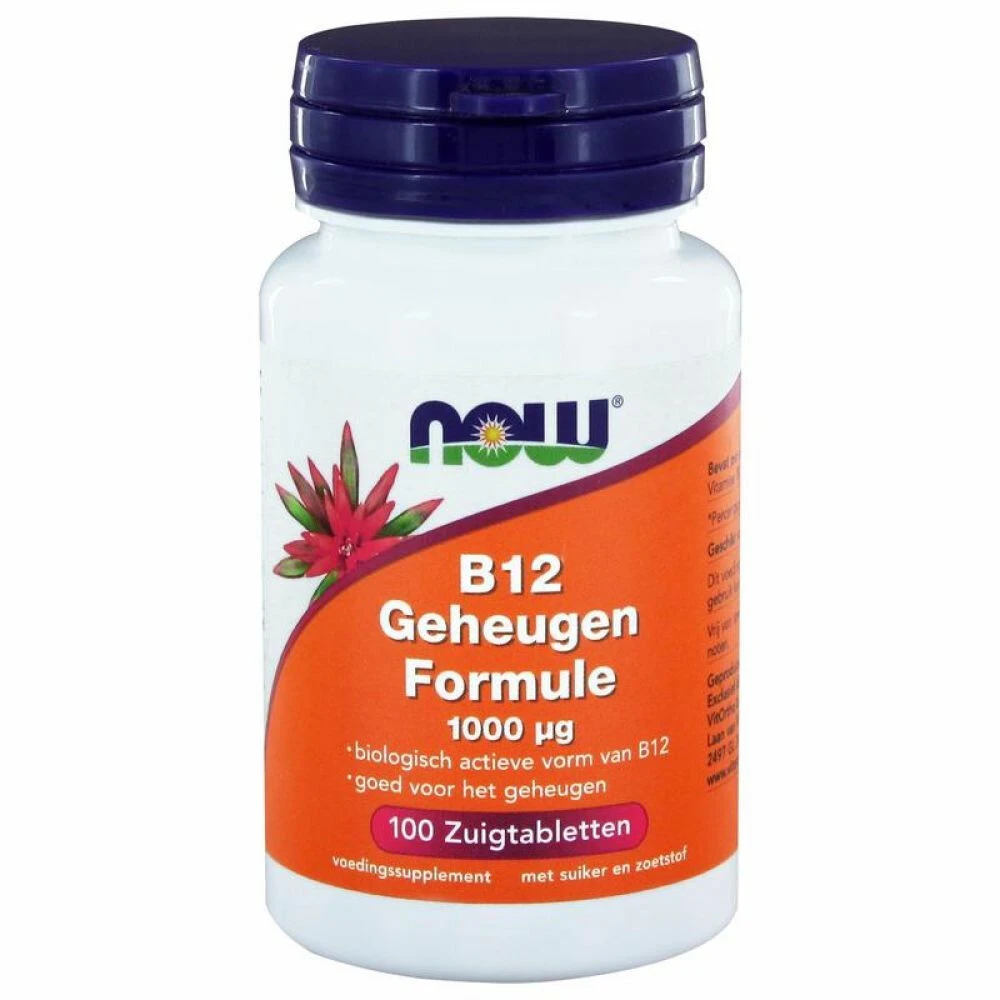 NOW Geheugenformule B12 1000mcg 1 NOW Geheugenformule B12 1000mcg