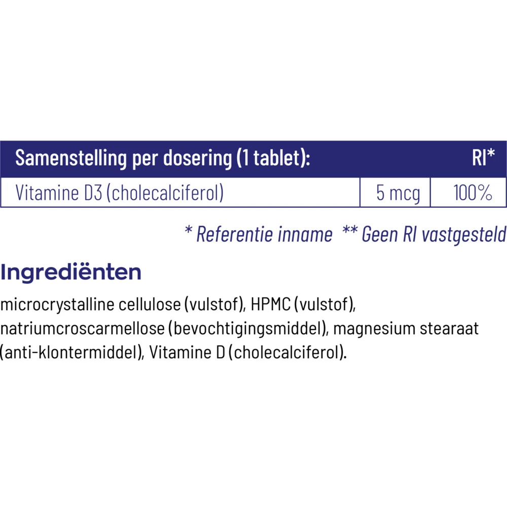 Vitakruid Vitamine D3 - 5 Mcg 4 Vitakruid Vitamine D3 - 5 Mcg - Afbeelding 4