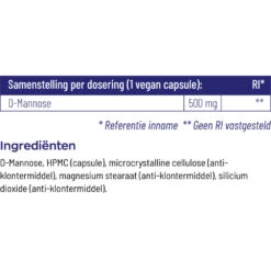 Vitakruid D-Mannose 500 8 Vitakruid D-Mannose 500 -Gezondheidsproducten Winkel 739405 4