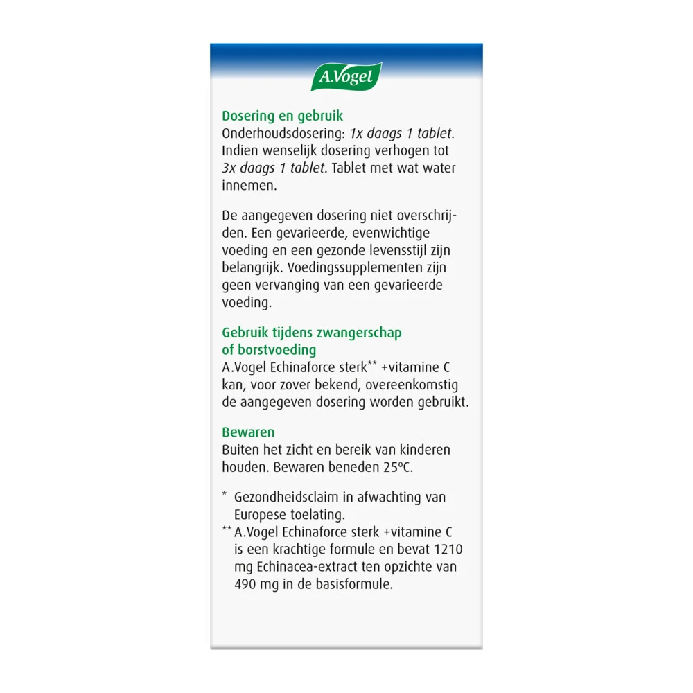 A.Vogel Echinaforce Sterk + Vitamine C 3 A.Vogel Echinaforce Sterk + Vitamine C - Afbeelding 3