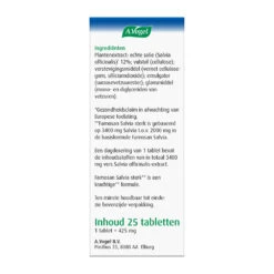 A.Vogel Famosan Salvia Overgang Sterk 10 A.Vogel Famosan Salvia Overgang Sterk -Gezondheidsproducten Winkel 925220 5