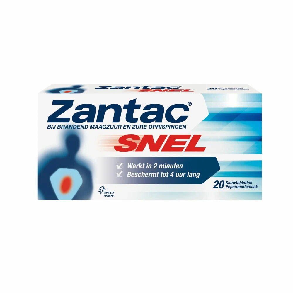 3x Zantac Snel Kauwtabletten 1 3x Zantac Snel Kauwtabletten
