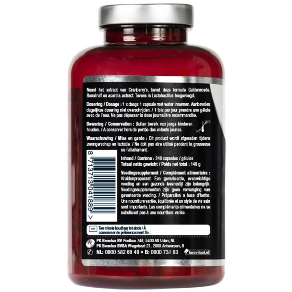 Lucovitaal Cranberry X-tra One A Day 4 Lucovitaal Cranberry X-tra One A Day - Afbeelding 4