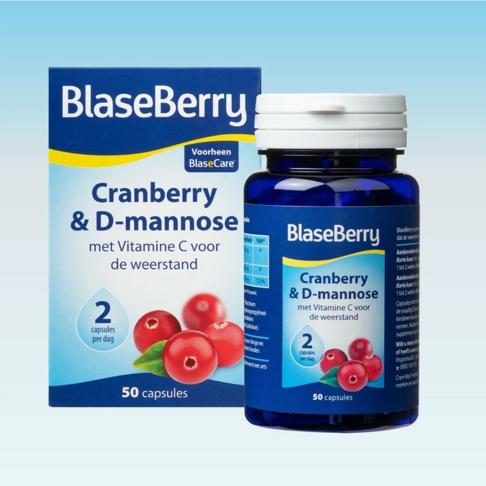 Blase Berry Cranberry & D-Mannose 2 Blase Berry Cranberry & D-Mannose - Afbeelding 2