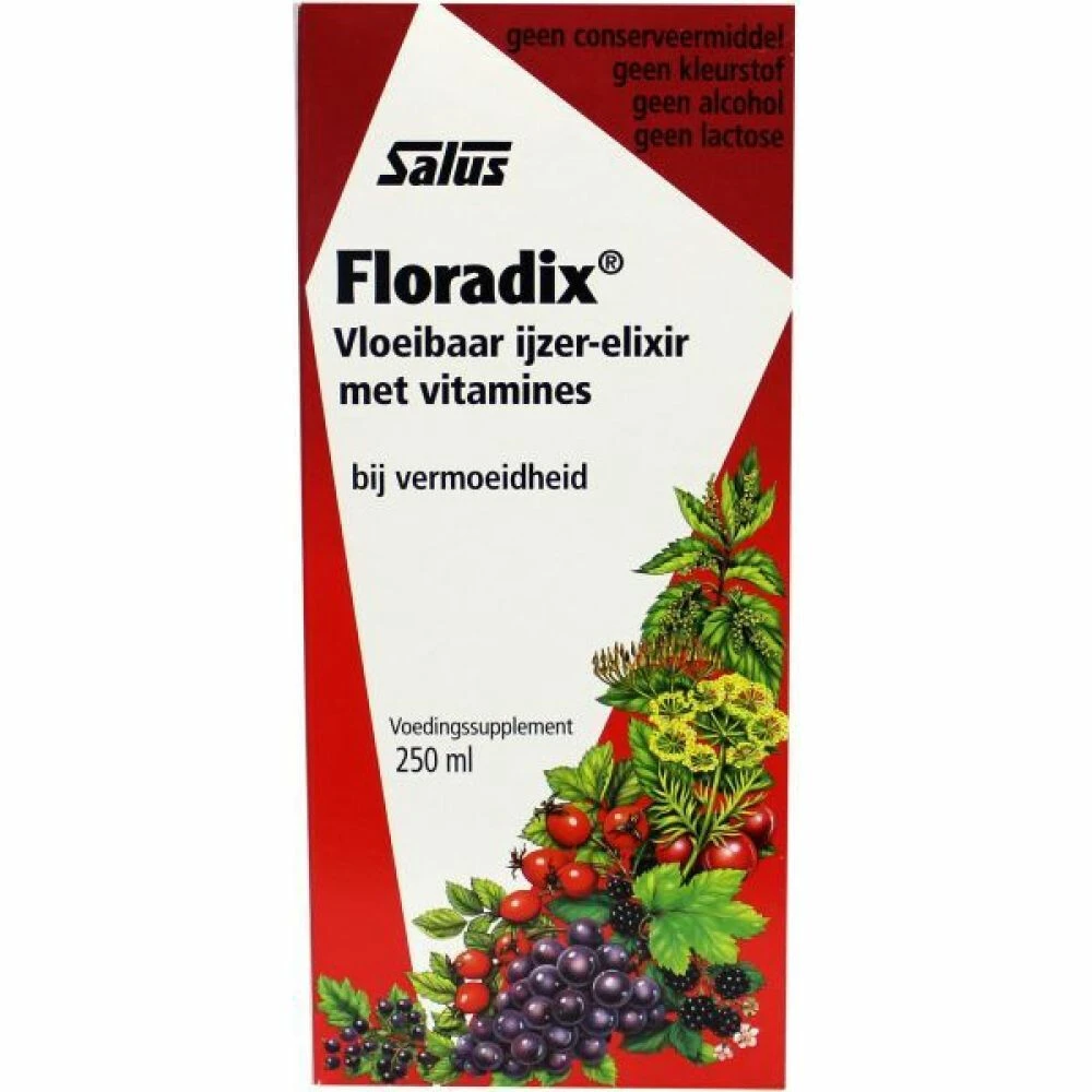 Floradix Vloeibaar Ijzer-Elixer Met Vitamines 1 Floradix Vloeibaar Ijzer-Elixer Met Vitamines