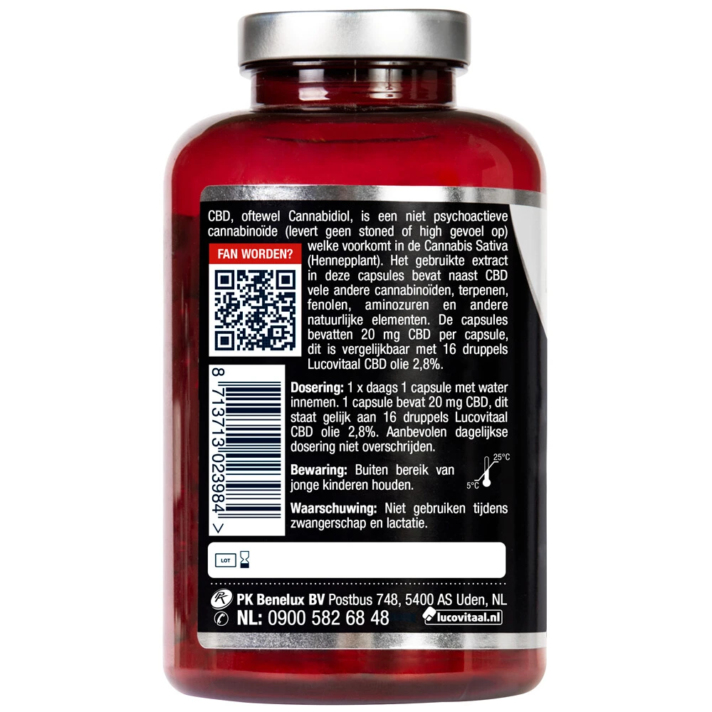 Lucovitaal CBD Cannabidiol 20 Mg 3 Lucovitaal CBD Cannabidiol 20 Mg - Afbeelding 3