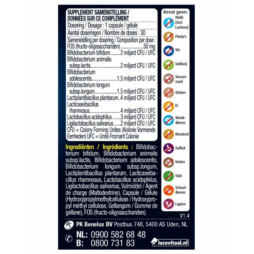 3x Lucovitaal Pre & Probiotica 3 3x Lucovitaal Pre & Probiotica - Afbeelding 3