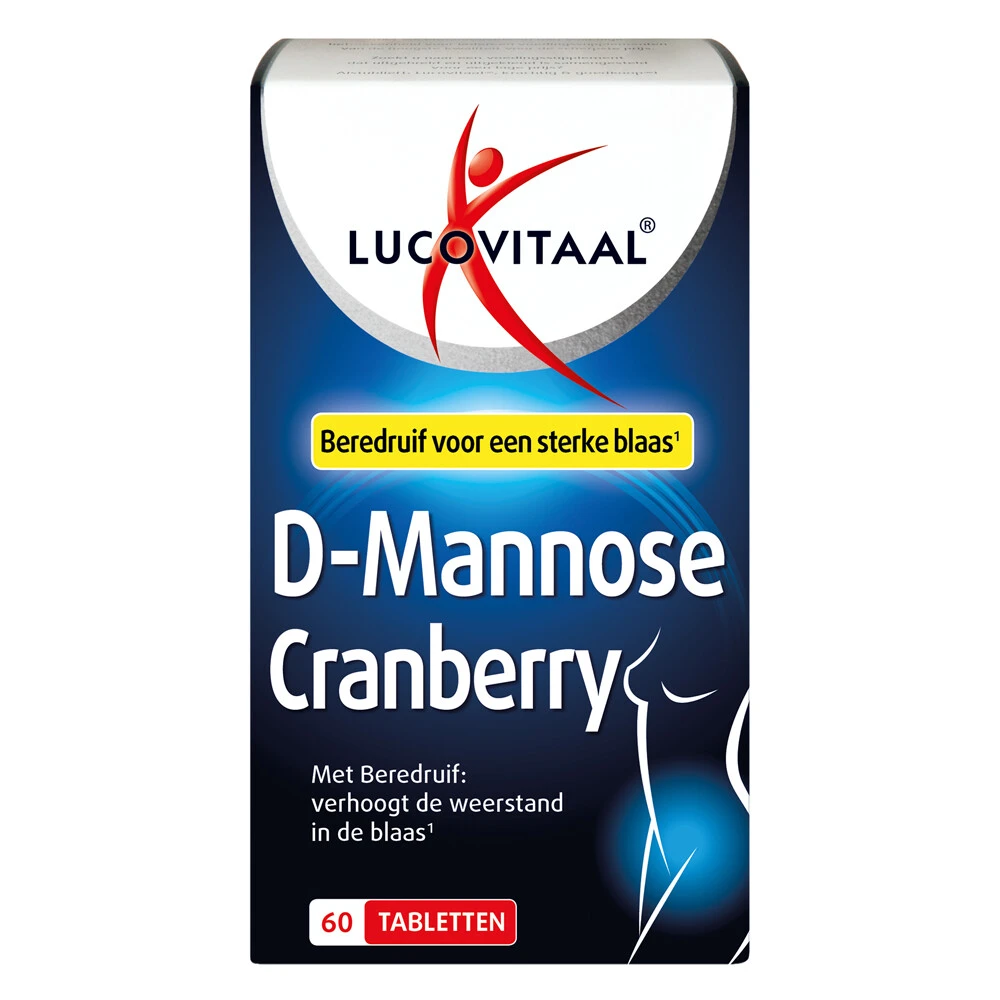 3x Lucovitaal D-Mannose Cranberry Blaasfunctie 1 3x Lucovitaal D-Mannose Cranberry Blaasfunctie