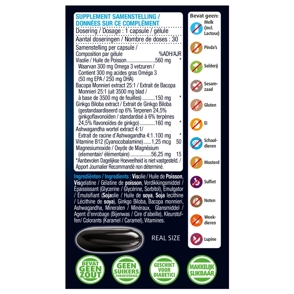 Lucovitaal Geheugen & Concentratie 3 Lucovitaal Geheugen & Concentratie - Afbeelding 3